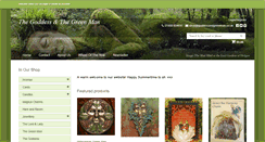 Desktop Screenshot of goddessandgreenman.co.uk